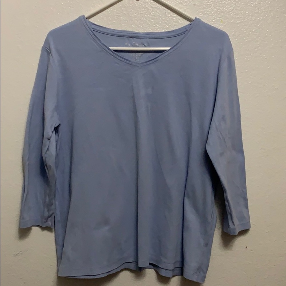 Long sleeve baby blue shirt